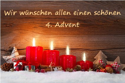 4 Adventskerzen